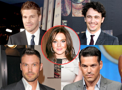 David Boreanaz, James Franco, Brian Austin Green, Eddie Cibrian-Checker, Lindsay Lohan David Boreanaz, James Franco, Brian Austin Green, Eddie Cibrian-Checker, Lindsay Lohan